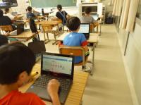 5年生　タブレット協働学習